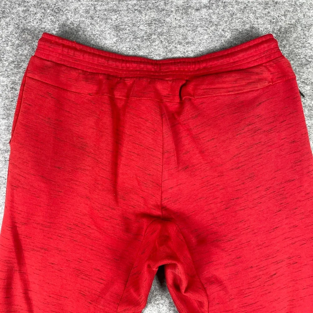 Nike Tech Fleece Joggers Mens XXL Red Heathered Tapered Sweatpants 545343-696